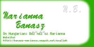 marianna banasz business card